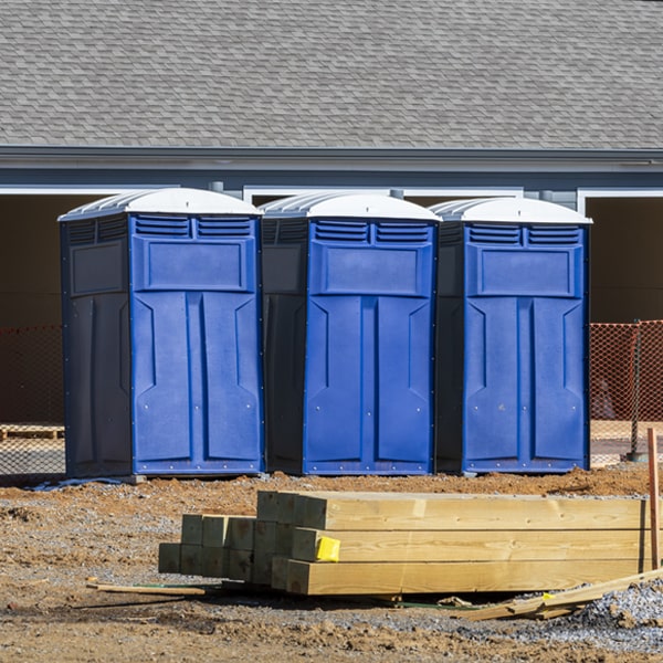 are there any restrictions on where i can place the portable restrooms during my rental period in Custer